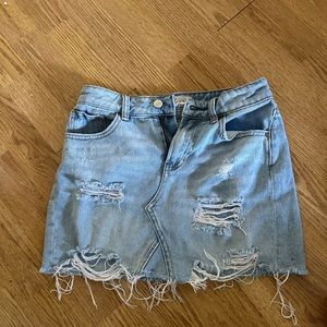 PACSUN VINTAGE mini denim skirt.